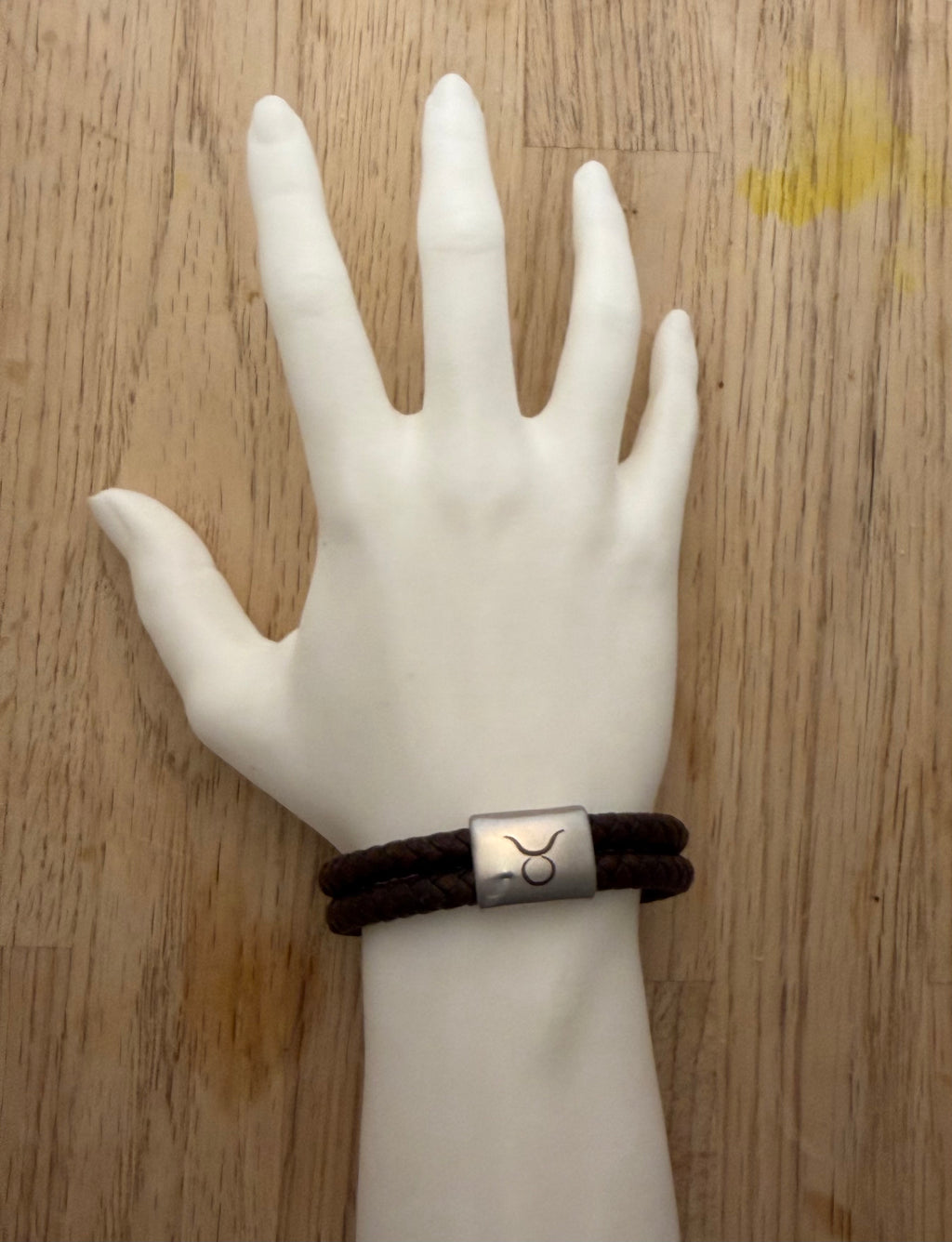 Oxen stjärntecken – handgjort zodiak läderarmband